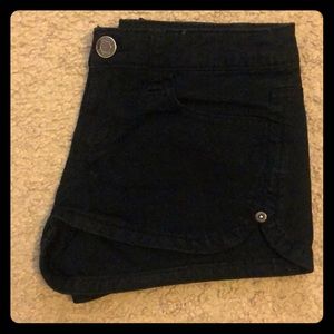 Black khaki shorts